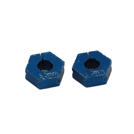 91609 Team Associated FT Clamping Wheel Hexes, 5.0 mm offset