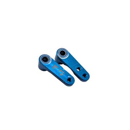91983 Team Associated RC10B6.4 B7 FT Steering Bellcranks, blue aluminium