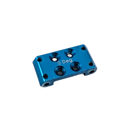 92436 Team Associated RC10B7 FT Front Bulkhead, 0 deg., blue aluminium