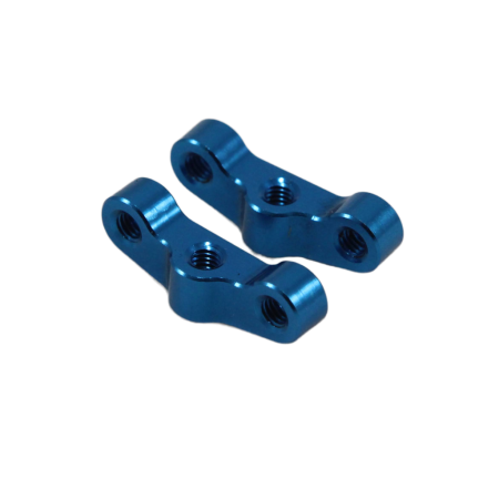 92441 Team Associated RC10B7 Hub Link Mounts, +1mm, blue aluminium