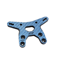 JC5214-1 JConcepts RC10B7 -2mm Carbon Fibre Front Shock Tower - Blue