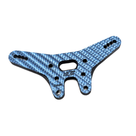 JC5215-1 JConcepts RC10B7 -2mm Carbon Fibre Rear Shock Tower - Blue