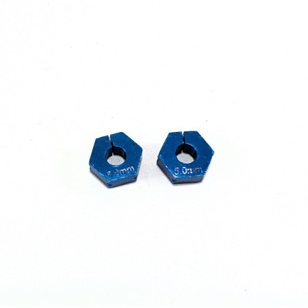 91609 Team Associated FT Clamping Wheel Hexes, 5.0 mm offset