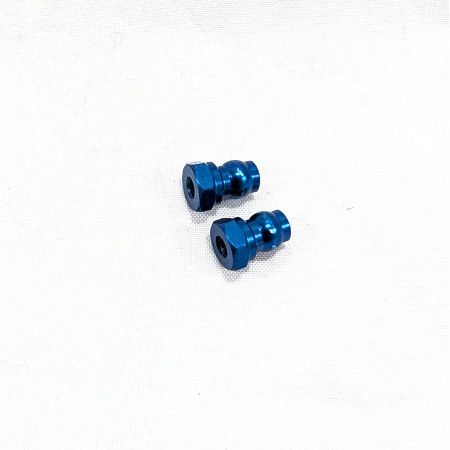 91815 Team Associated Shock Bushings, 10 mm, blue aluminium (2)