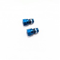 91816 Team Associated Shock Bushings, 12 mm, blue aluminium (2)