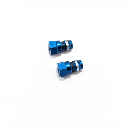 91816 Team Associated Shock Bushings, 12 mm, blue aluminium (2)
