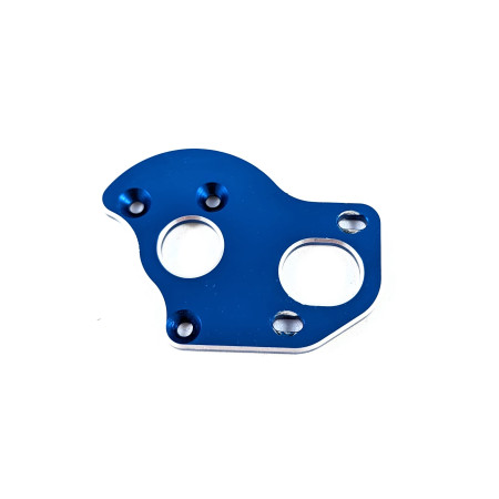 91795 Team Associated RC10B6.1 Laydown/Layback Motor Plate, blue aluminum