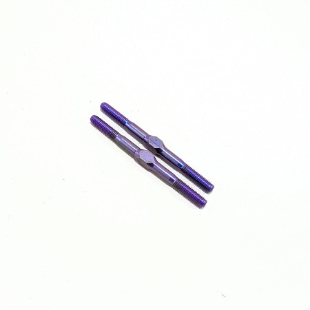 Used Used 93473 Hot Bodies HB Titanium Purple M3 Turnbuckle 46mm (2)