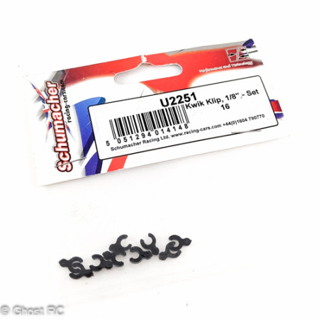 U2251 Schumacher 1/8" Kwik Klip Set (1.0 & 2.0mm) (9)