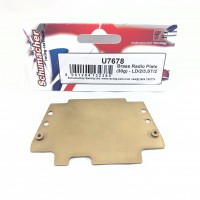 U7678 Schumacher Brass Radio Plate (30g) - LD/2/3,ST/2