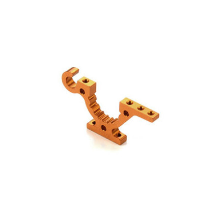 Xray 302760-O Alu Lower Adjustment Bulkhead - Front R or Rear L - Orange